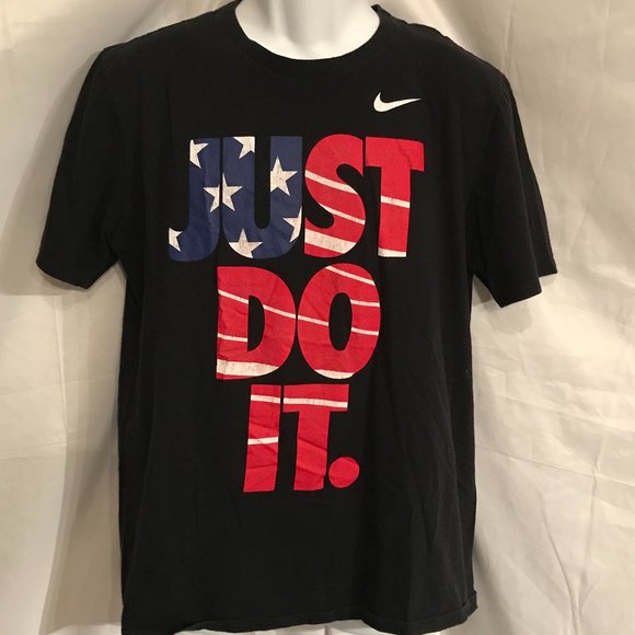 Nike Shirts Nike Usa Olympic Team L Redwhite Blue Just Do It Athletic Cut Tee Shirt Poshmark
